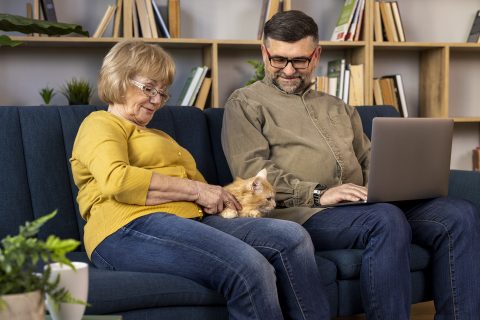 elderly people staying busy